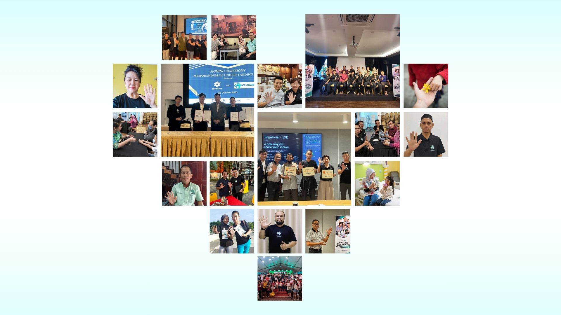 We Kongsi community — members, partners and supported families
